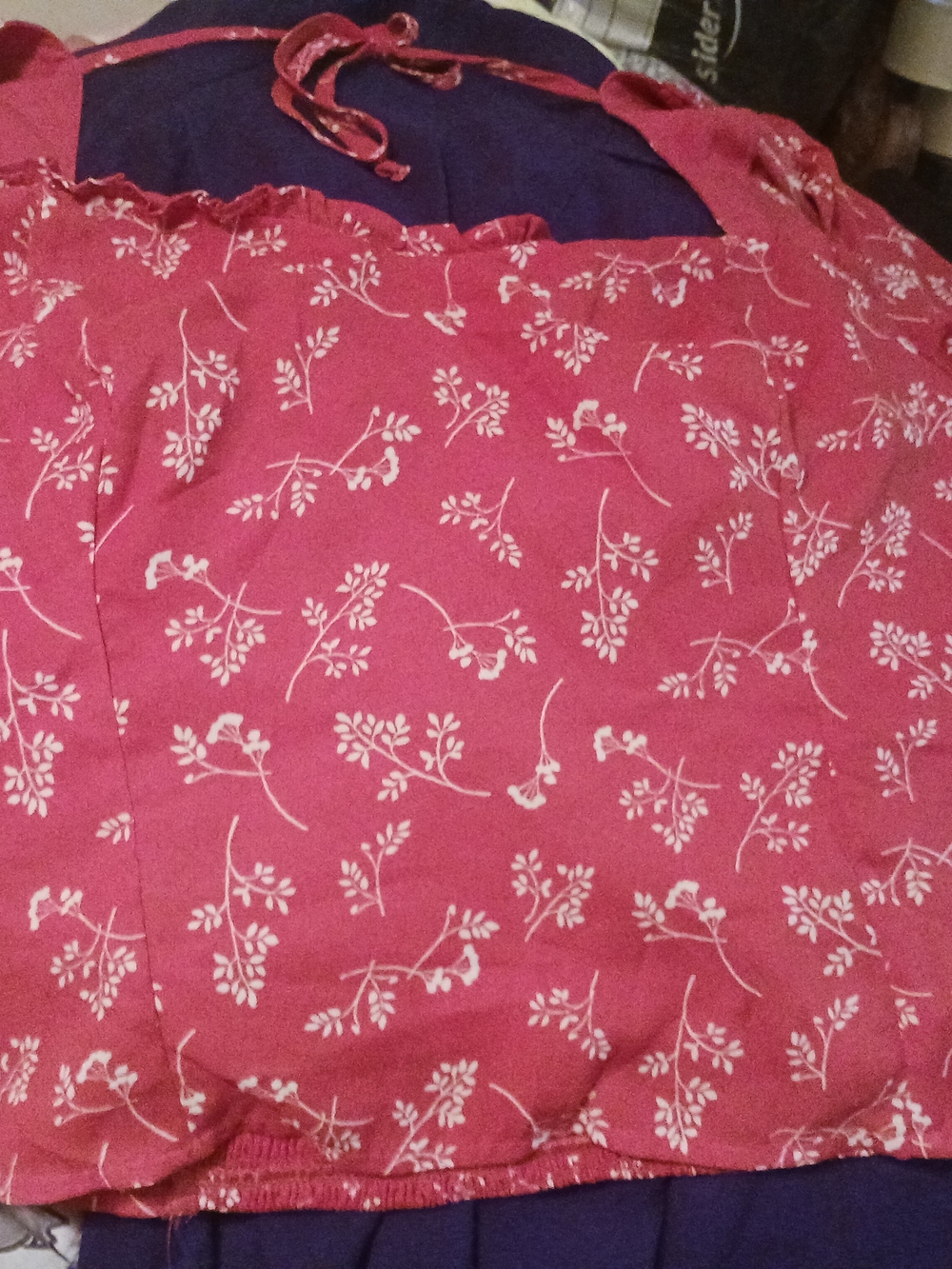 Abercrombie & Fitch Hot Pink Floral Halter Top